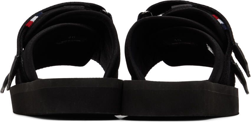 Moncler Black Slideworks Sandals