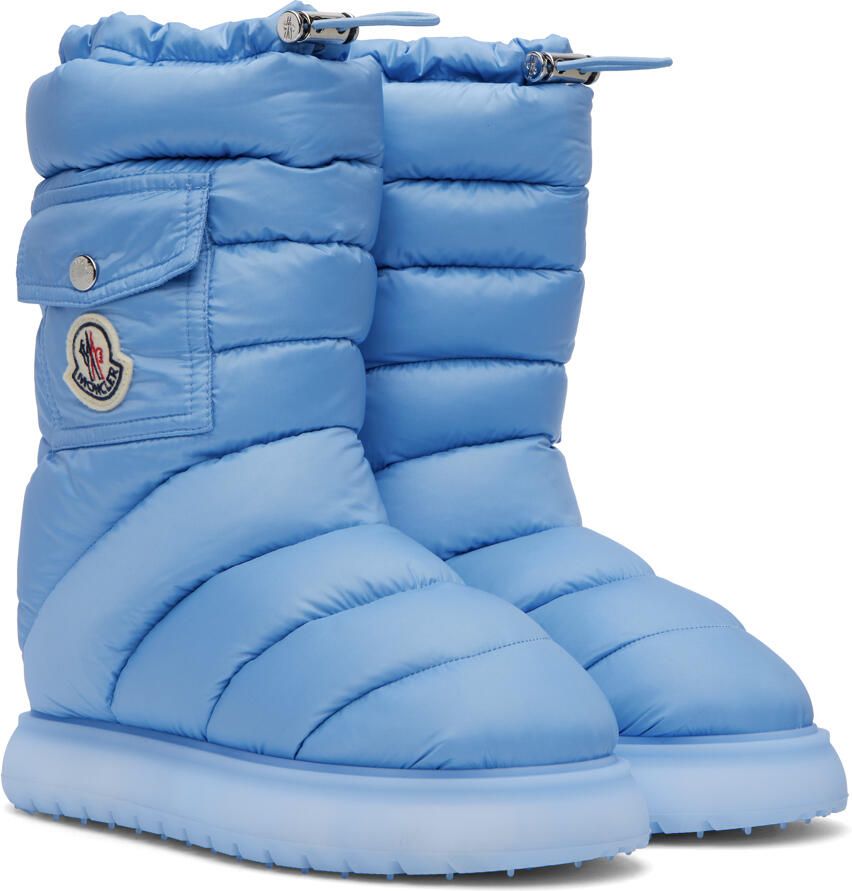 Moncler Blue Gaia Pocket Down Boots