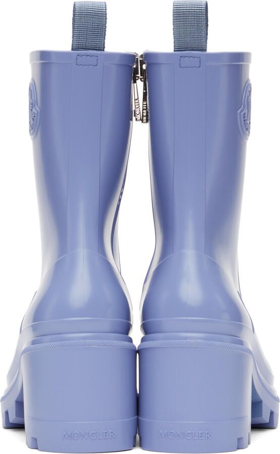 Moncler Blue Loftgrip Ankle Boots - Picture 5