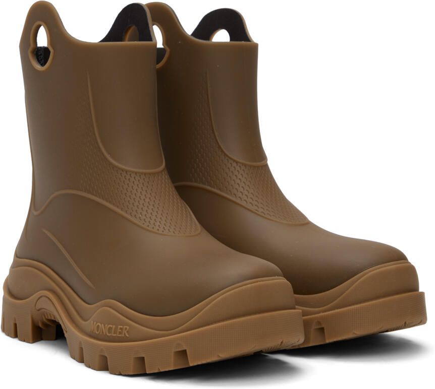 Moncler Brown Misty Rain Boots - Picture 2