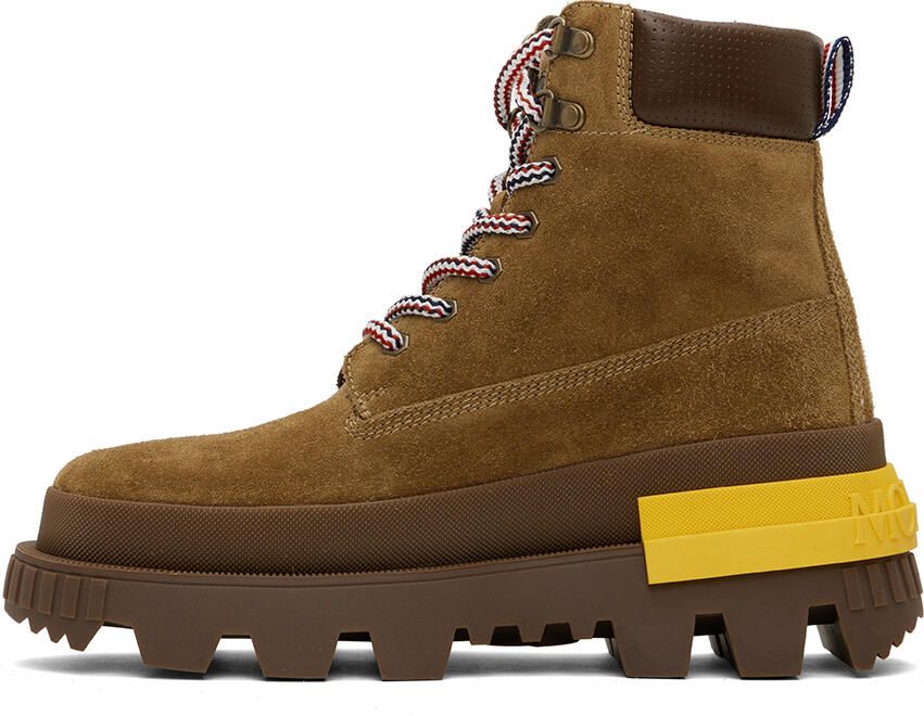 Moncler Brown Mon Corp Boots - Picture 3