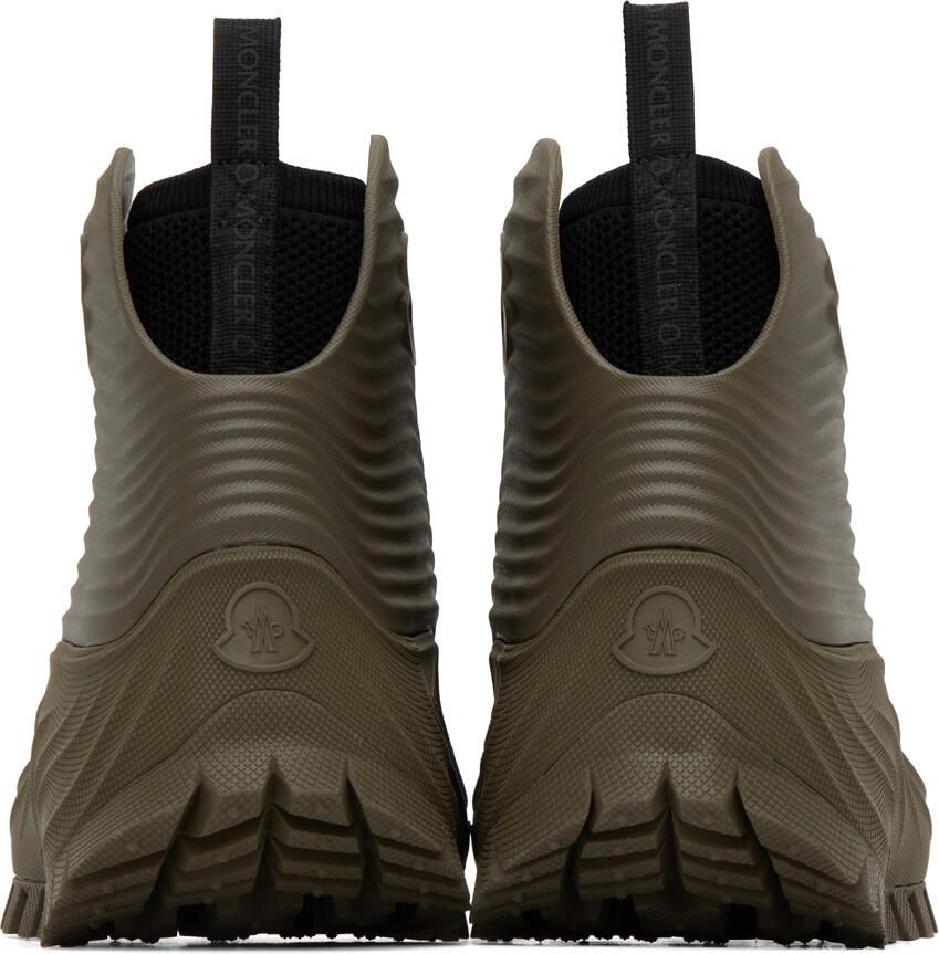 Moncler Khaki Aqua High Rain Boots