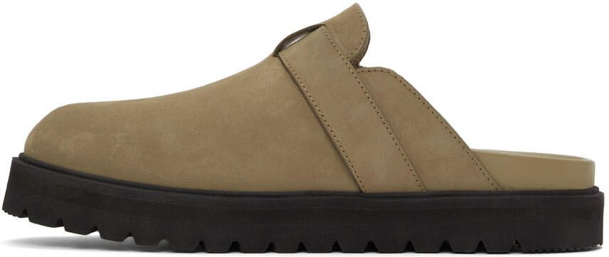 Moncler Khaki Mon Mules - Picture 4