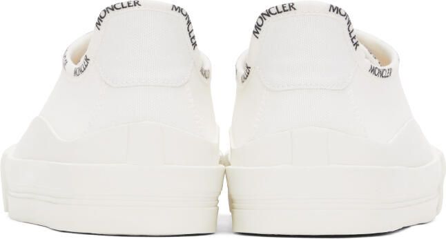 Moncler Off-White Canvas Glissiere Sneakers - Picture 4