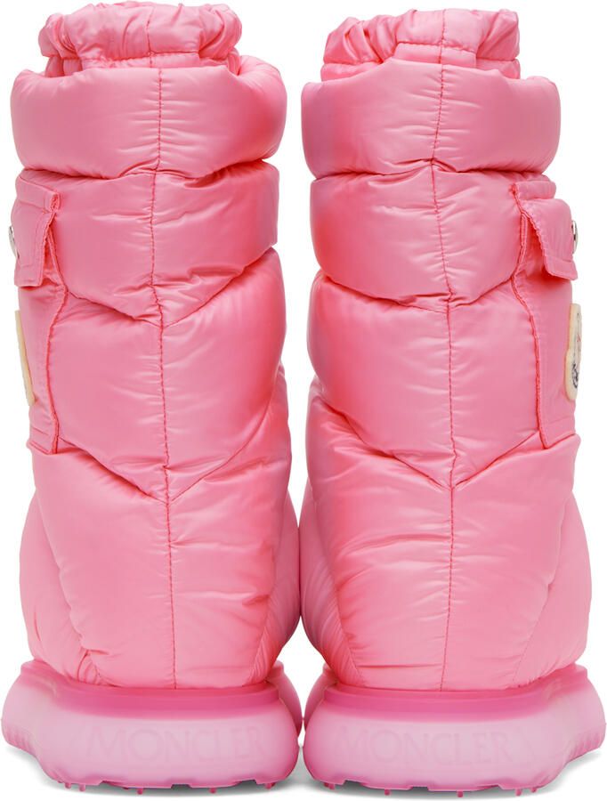 Moncler Pink Gaia Pocket Down Boots - Picture 3