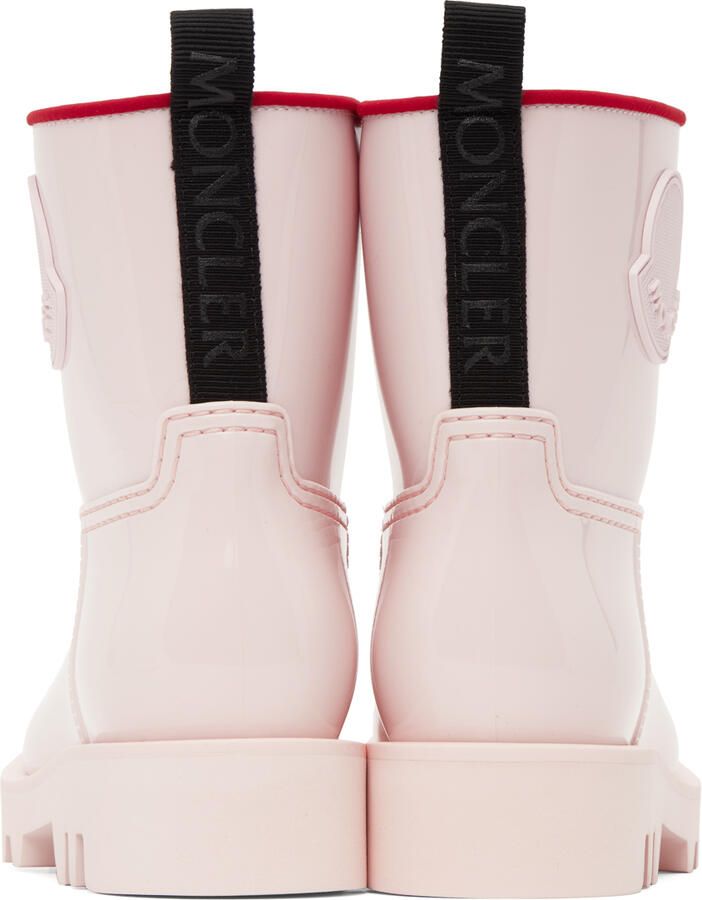 Moncler Pink Ginette Rain Boots - Picture 2
