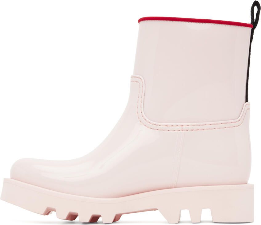 Moncler Pink Ginette Rain Boots - Picture 3