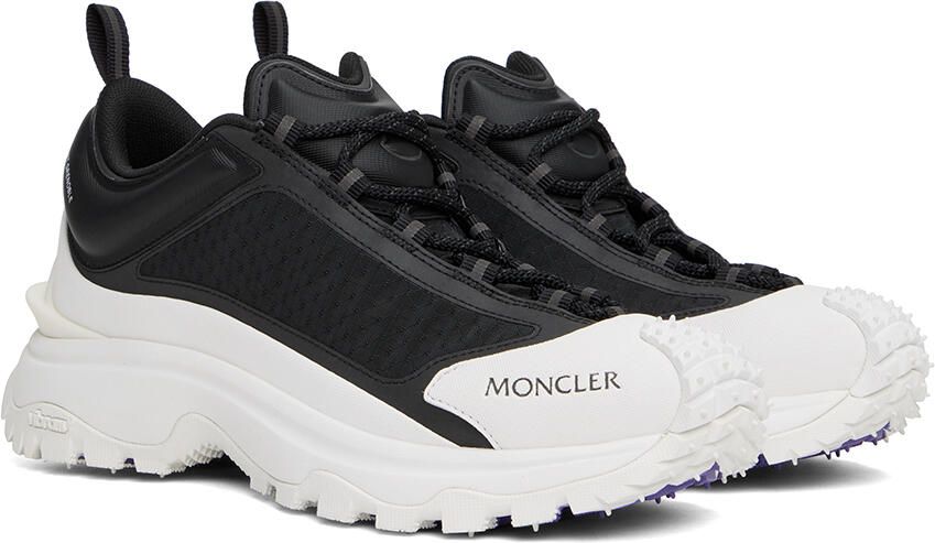 Moncler SSENSE Exclusive Black & White Trailgrip Lite Sneakers - Picture 2