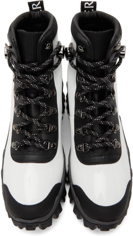 Moncler White & Black Helis Boots - Picture 4