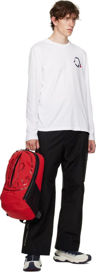 Moncler White & Navy Trailgrip Lite 2 Sneakers - Picture 4