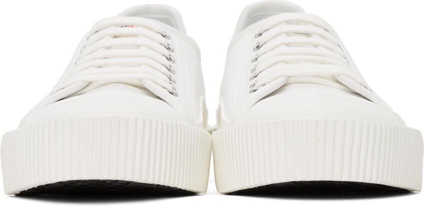 Moncler White Glissiere Sneakers - Picture 3