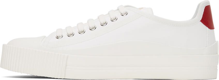 Moncler White Glissiere Sneakers - Picture 4