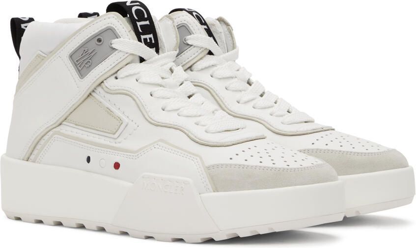 Moncler White Promyx Space High Sneakers - Picture 2