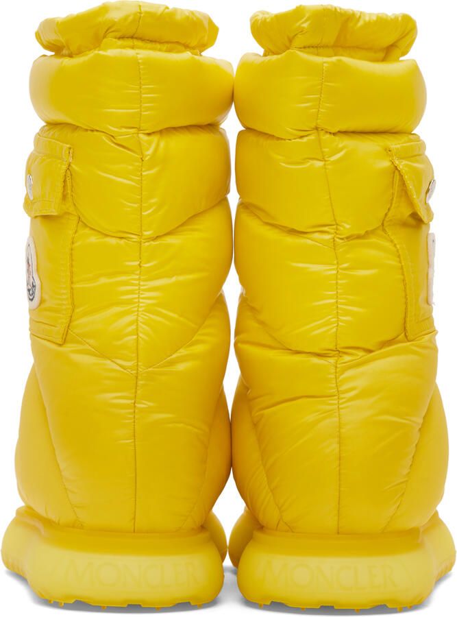Moncler Yellow Gaia Pocket Down Boots - Picture 8