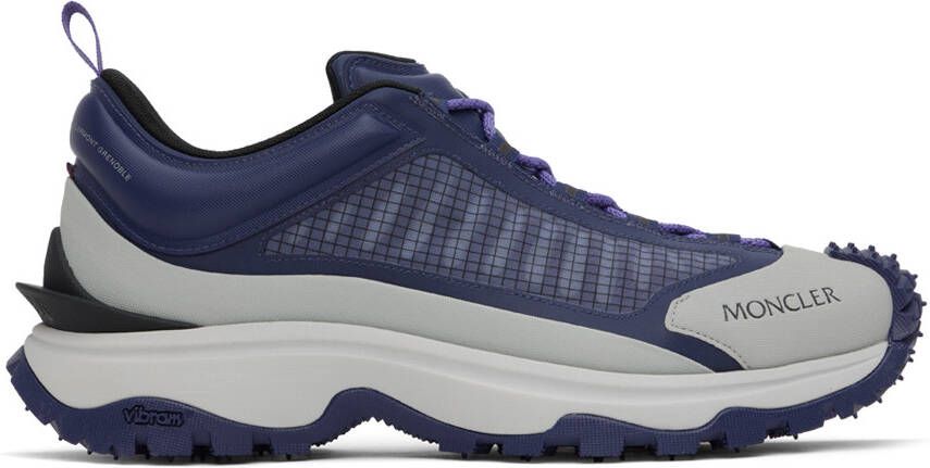 Moncler Navy & Gray Trailgrip Lite Sneakers - Picture 5