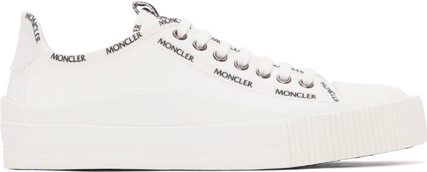 Moncler Off-White Canvas Glissiere Sneakers - Picture 5