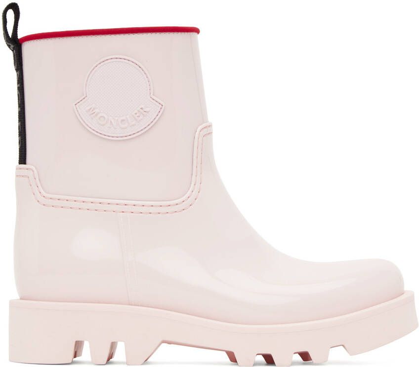 Moncler Pink Ginette Rain Boots - Picture 5