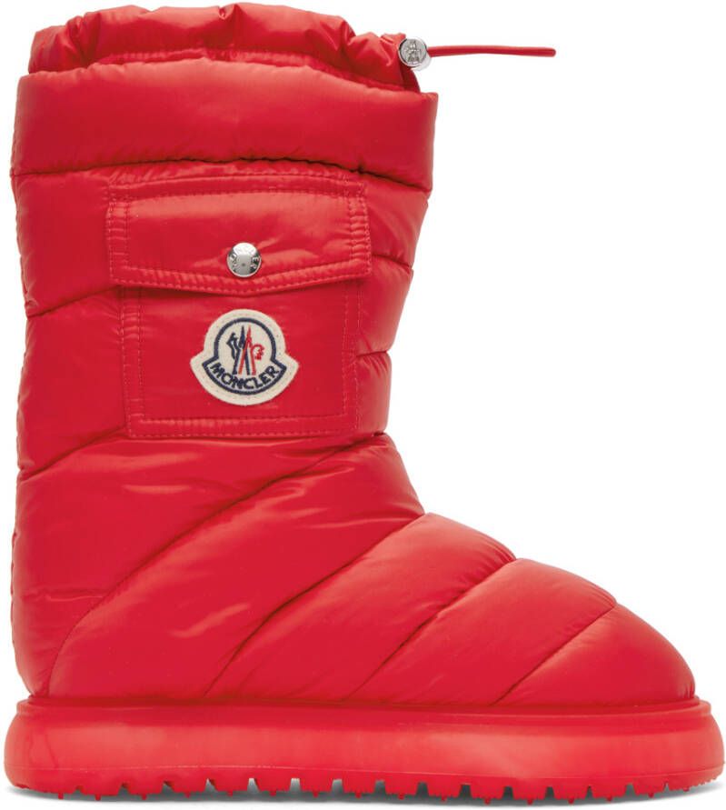 Moncler Red Gaia Pocket Down Boots