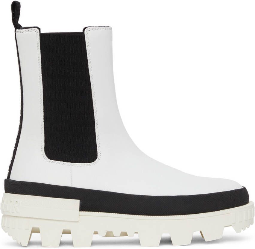 Moncler White Coralyne Boots - Picture 5