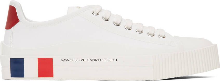 Moncler White Glissiere Sneakers - Picture 5