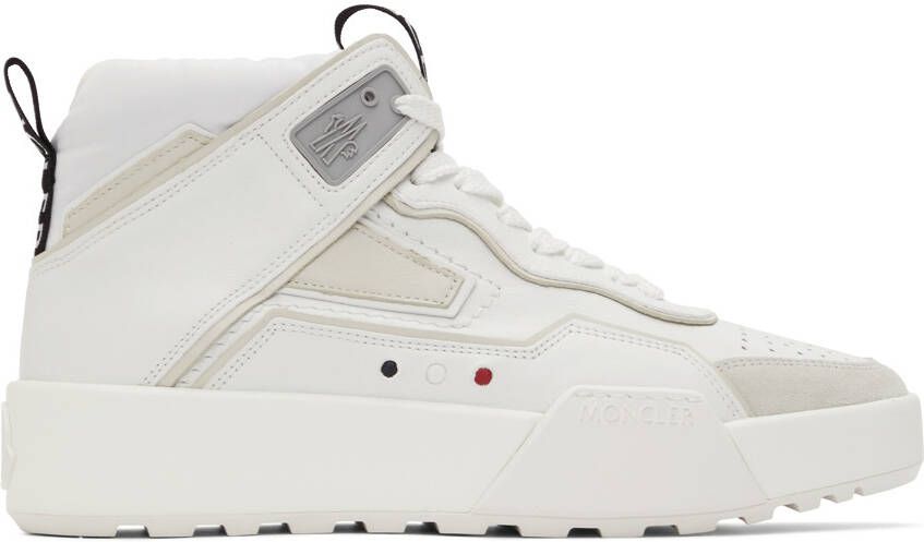 Moncler White Promyx Space High Sneakers - Picture 5