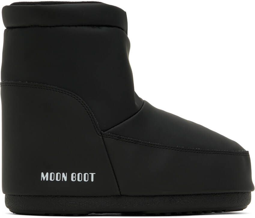 Moon Boot Black No Lace Ankle Boots - Picture 5