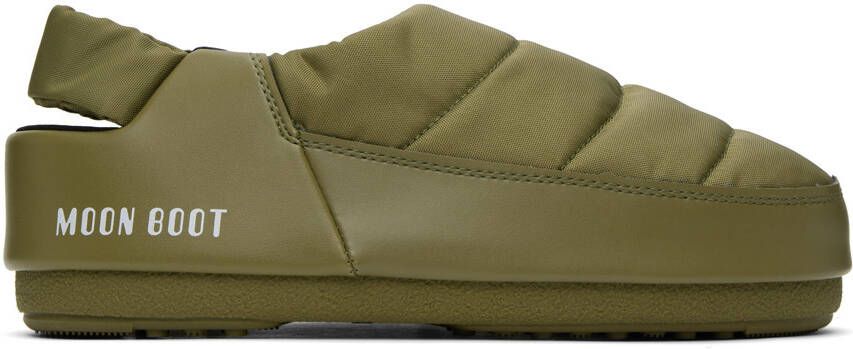 Moon Boot Khaki Evolution Slippers - Picture 3
