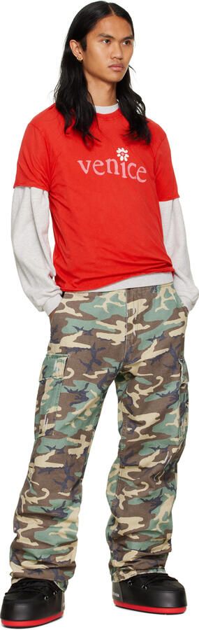 Moon Boot Black & Red Stranger Things Upside Down Boots - Picture 4