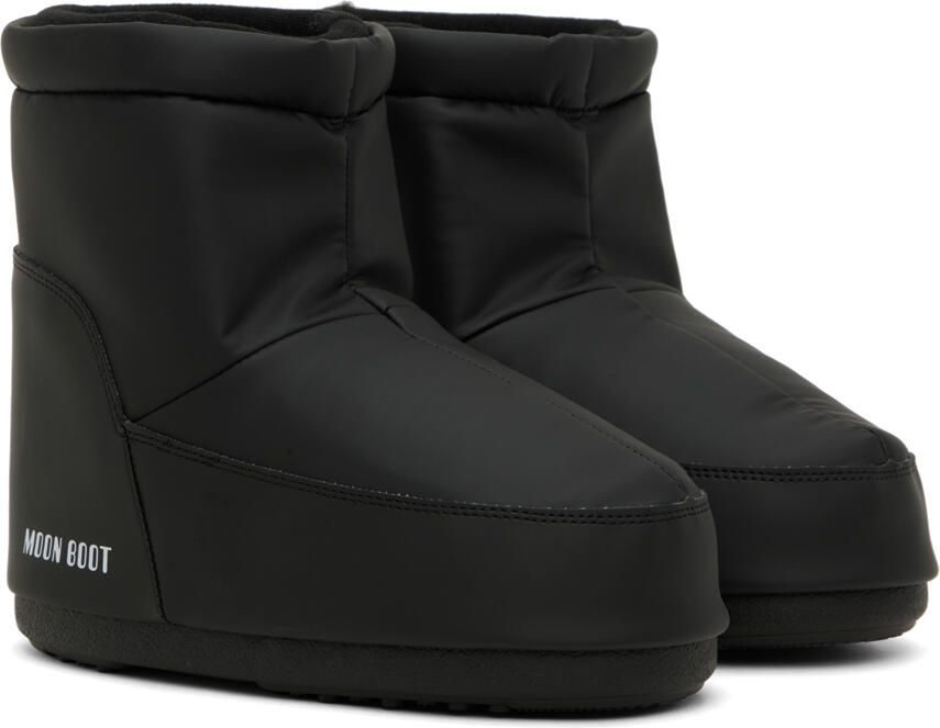 Moon Boot Black No Lace Ankle Boots - Picture 3