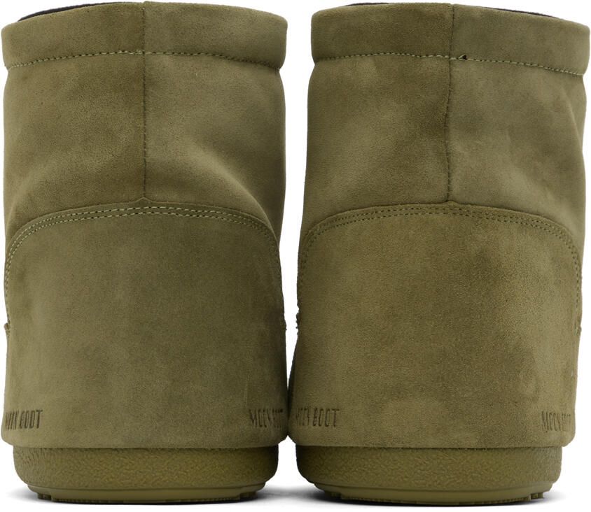 Moon Boot Khaki No Lace Ankle Boots