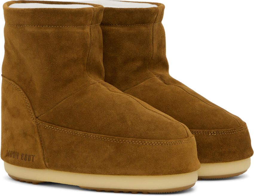 Moon Boot Tan No Lace Ankle Boots - Picture 3