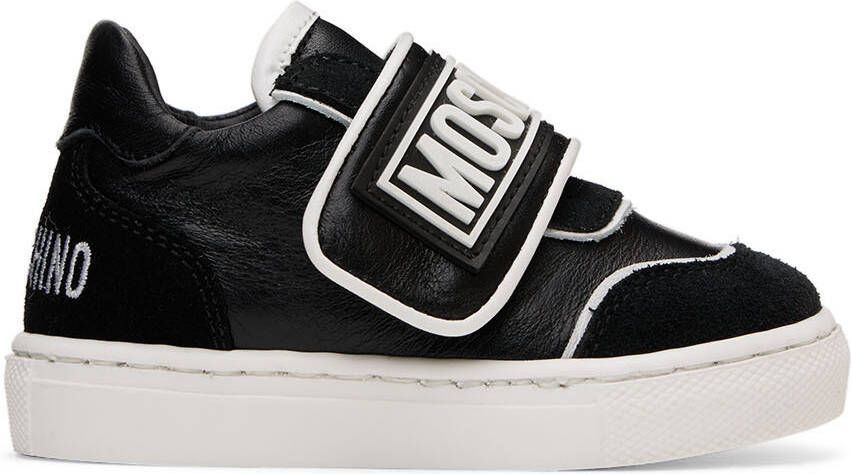 Moschino Baby Black Velcro Sneakers - Picture 4