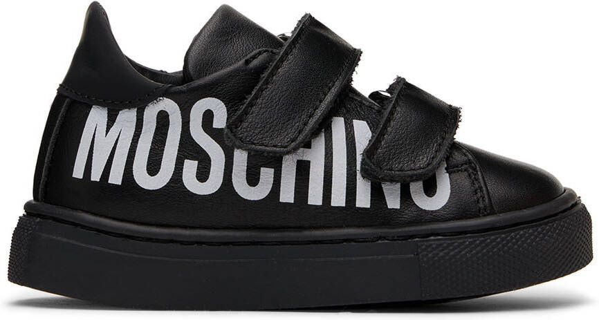 Moschino Baby Black Velcro Sneakers - Picture 4