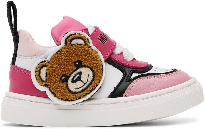 Moschino Baby Pink Teddy Sneakers - Picture 4