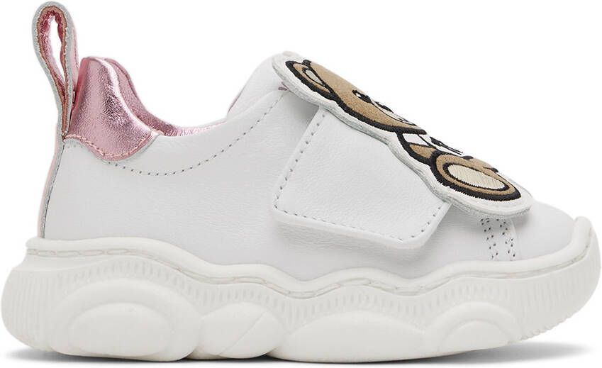Moschino Baby White Bubble Sole Sneakers - Picture 4