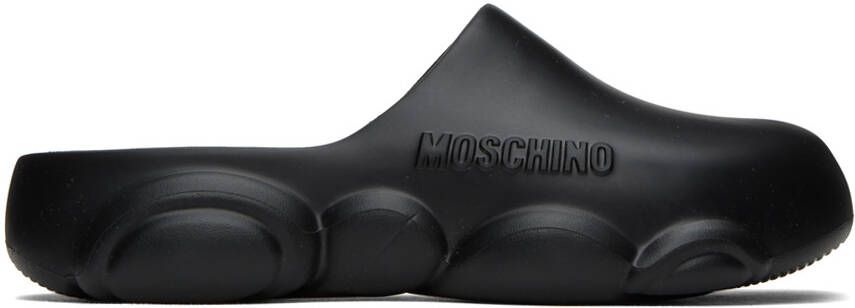 Moschino Black Gummy Bear Slippers - Picture 4