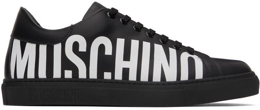 Moschino Black Logo Sneakers - Picture 5