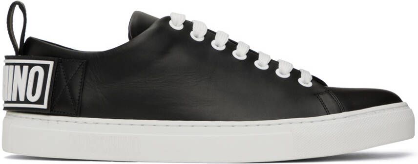 Moschino Black Logo Sneakers - Picture 5