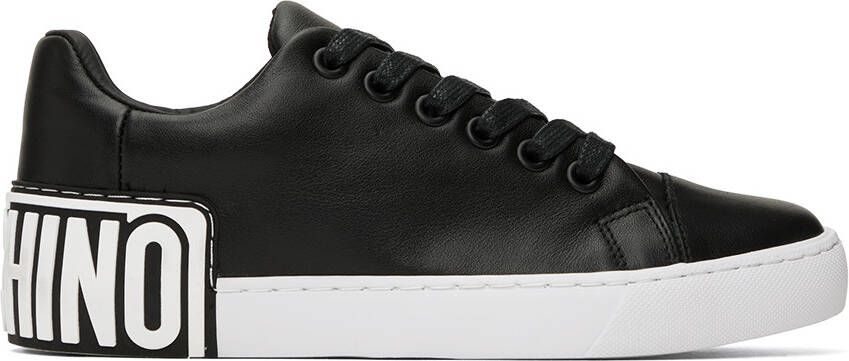 Moschino Black Logo Sneakers - Picture 5