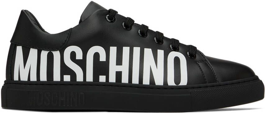 Moschino Black Printed Sneakers - Picture 5