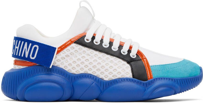 Moschino Blue Tape Teddy Sneakers - Picture 5