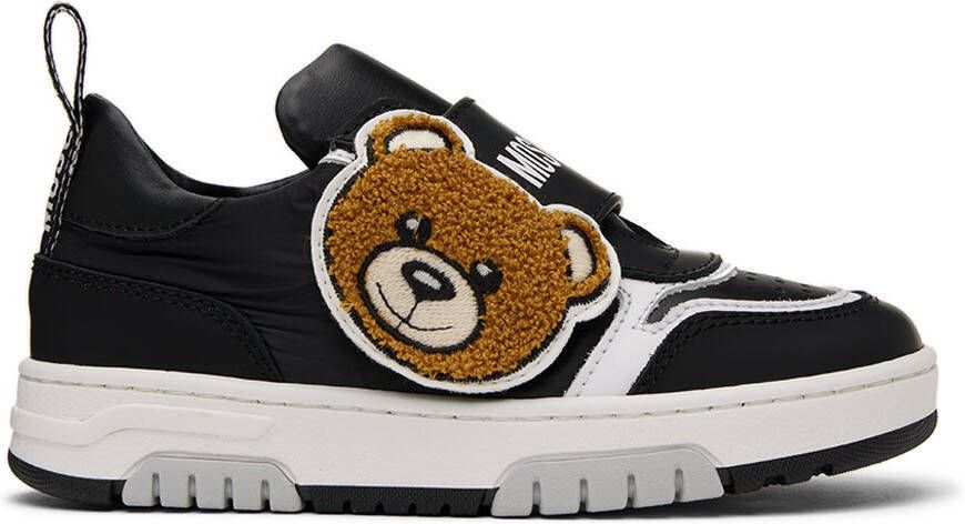 Moschino Kids Black Teddy Sneakers - Picture 4