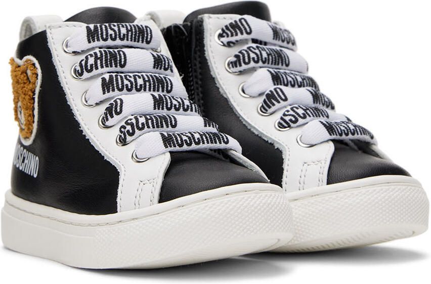 Moschino Baby Black Teddy High Sneakers - Picture 3