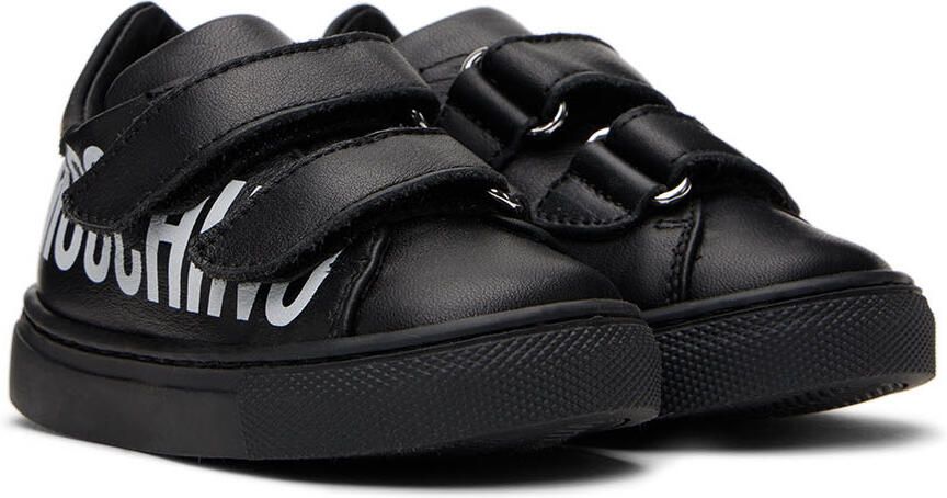 Moschino Baby Black Velcro Sneakers - Picture 3