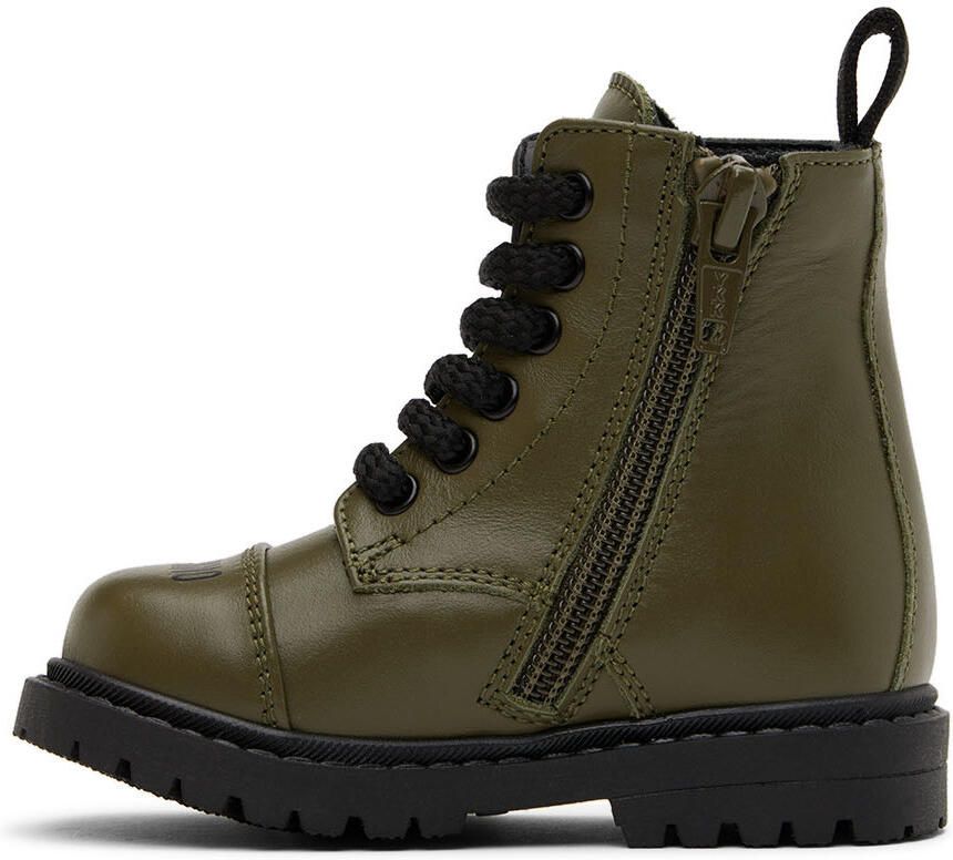 Moschino Baby Khaki Teddy Boots - Picture 2