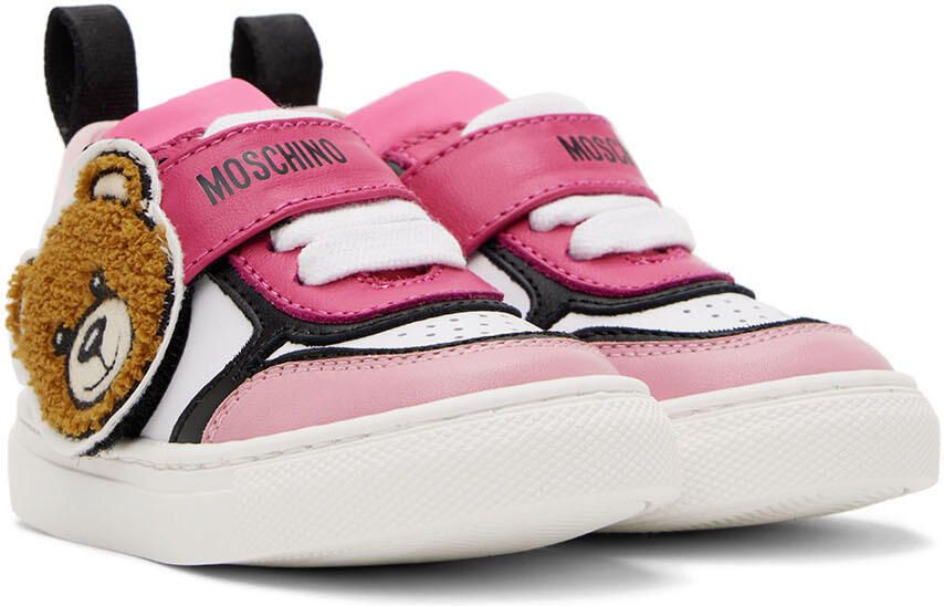 Moschino Baby Pink Teddy Sneakers - Picture 2