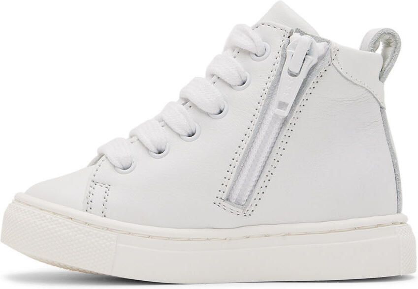 Moschino Baby White Maxi Logo Sneakers - Picture 2