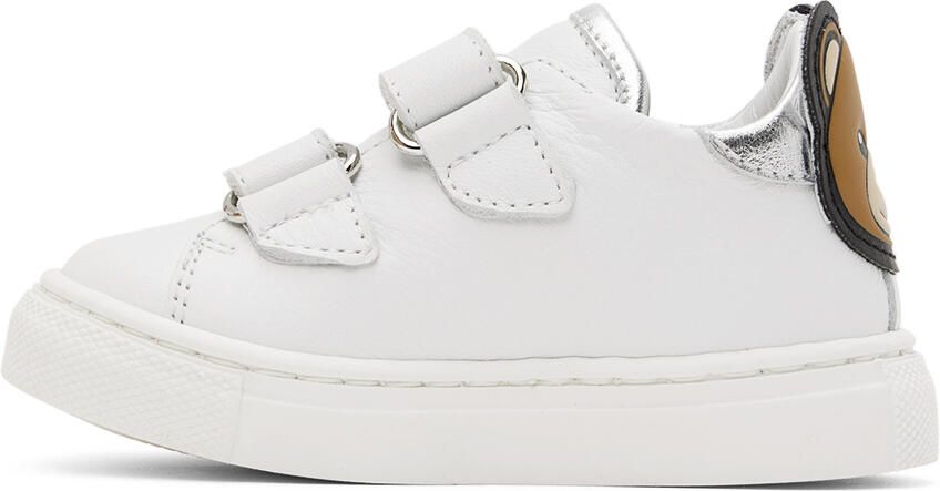 Moschino Baby White Teddy Sneakers - Picture 3