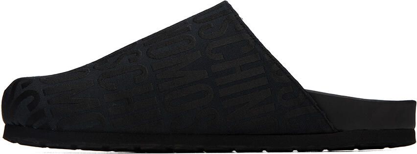Moschino Black All-Over Logo Loafers - Picture 4