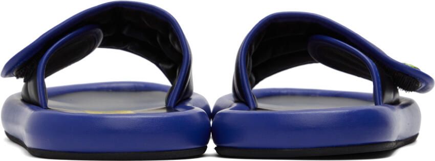 Moschino Black & Blue Logo Slides - Picture 2